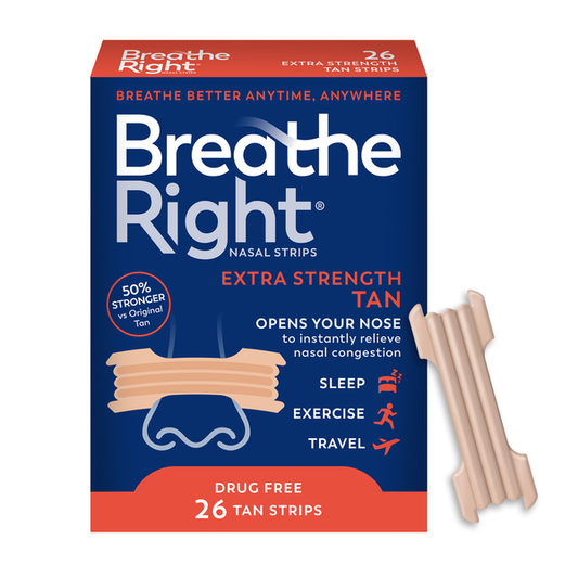 Breathe Right Extra Strength Tan Nasal Strips