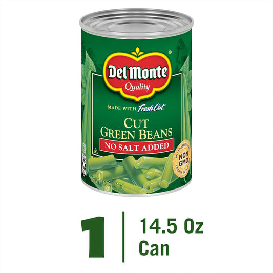 Del Monte No Salt Added Cut Green Beans