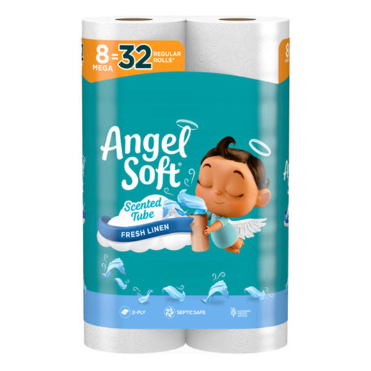Angel Soft Toilet Paper With Fresh Linen Scented Tube