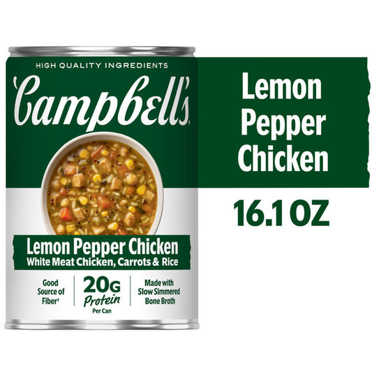 Campbell's Ready to Serve Protein Lemon Pepper Chicken Soup