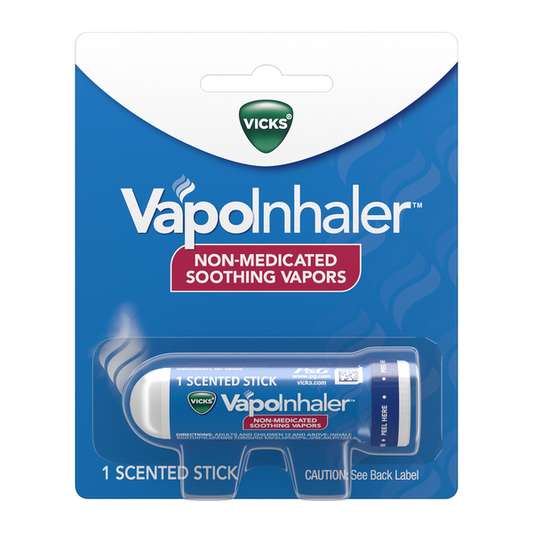 Vicks On-the-Go Portable Nasal Inhaler, Non-Medicated, Menthol Scent