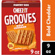 Cheez-It Grooves Bold Cheddar Cheese Crackers, Crunchy Snack Crackers