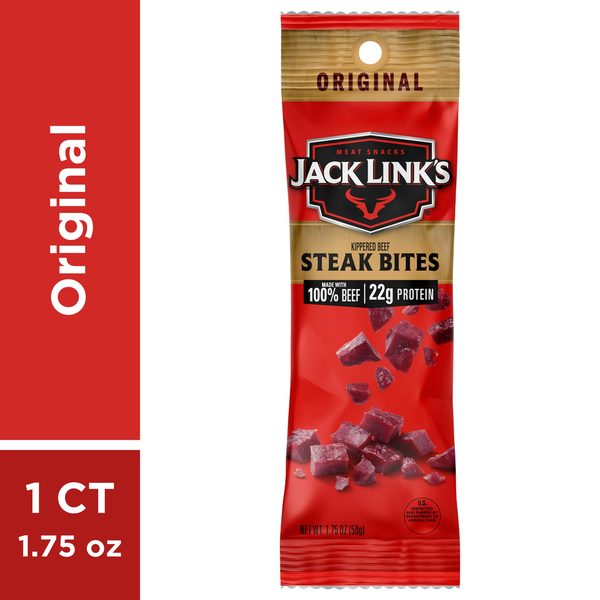 Jack Link's Beef Steak Bites, Original, Kippered