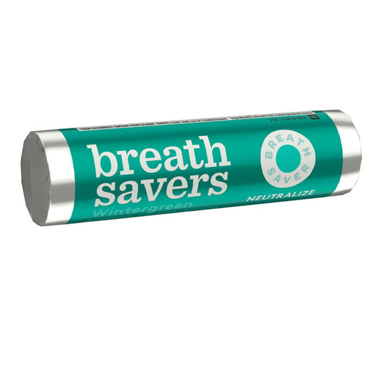 BREATH SAVERS Wintergreen Flavored Sugar Free Breath Mints Roll, 0.75 oz