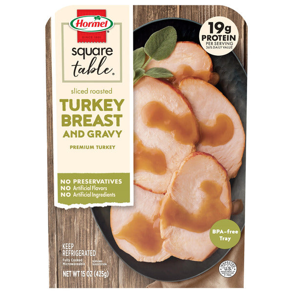 Hormel Square Table® Sliced Roast Turkey Breast & Gravy