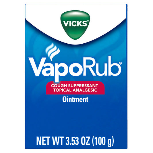 Vicks Vaporub Original Cough Suppressant Topical Analgesic