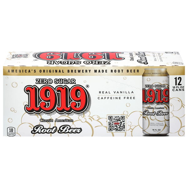 1919 Zero Sugar Classic American Real Vanilla Root Beer