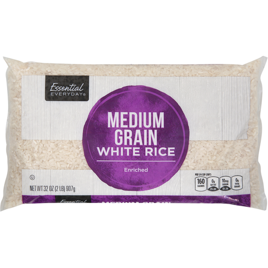 Essential Everyday White Rice, Medium Grain, Enriched