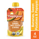 Happy Baby Organics Organics Stage 2 Baby Food Pouches, Gluten Free, Vegan & Healthy Snack, Clearly Crafted Fruit & Veggie Puree, Bananas, Sweet Potatoes & Papayas, 4 oz.