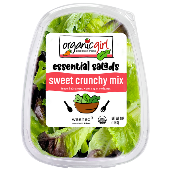 Organic Girl baby greens + crunch!