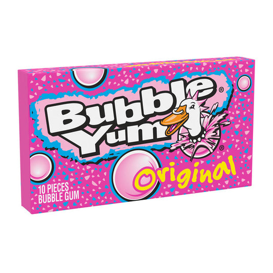BUBBLE YUM Original Flavored Chewy, Bubble Gum Pack, 2.82 oz