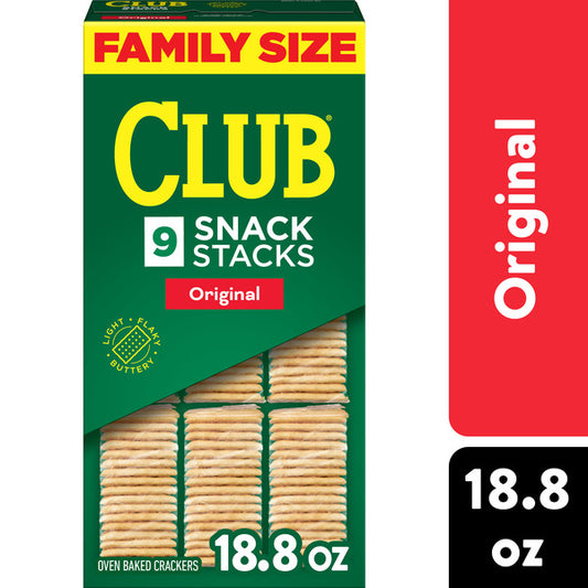 Club Snack Stacks Original Crackers, Lunch Snacks, Family Size