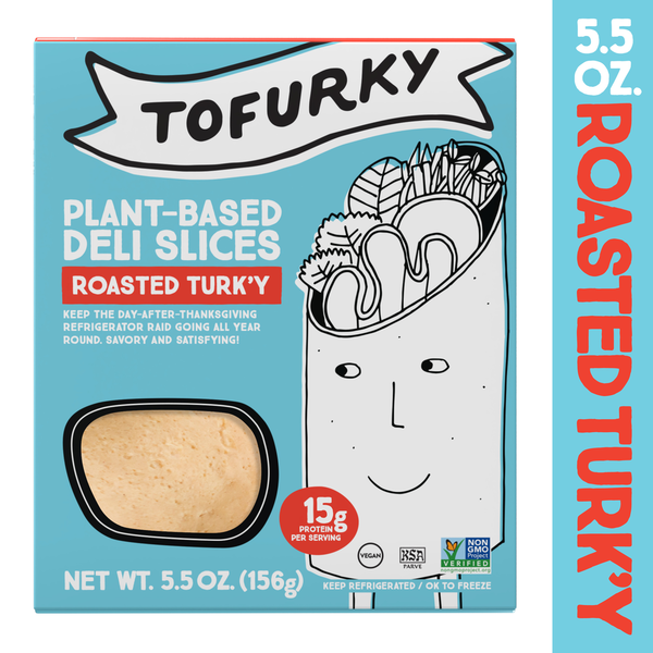 Tofurky Deli Slices, Plant-based, Roasted Turk'y