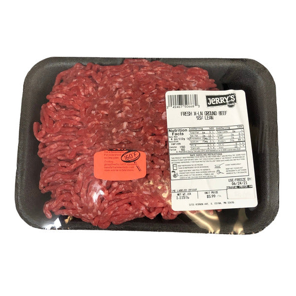 Jerry's FRESH 93 LEAN GROUND BEEF