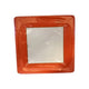 Caspari Dinner Plate Grosgrain Deep Orange