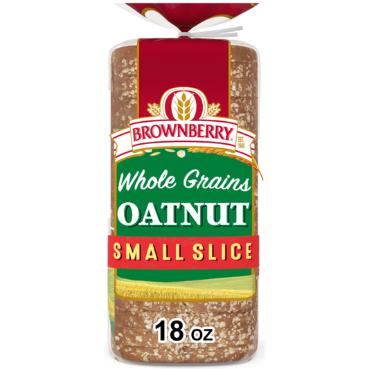 Brownberry Small Slice, Oatnut, Bread, Oat Bread, 18 oz