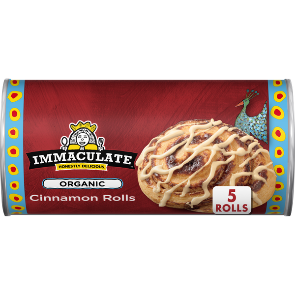 Immaculate Baking Organic Cinnamon Rolls & Icing, Refrigerated Dough