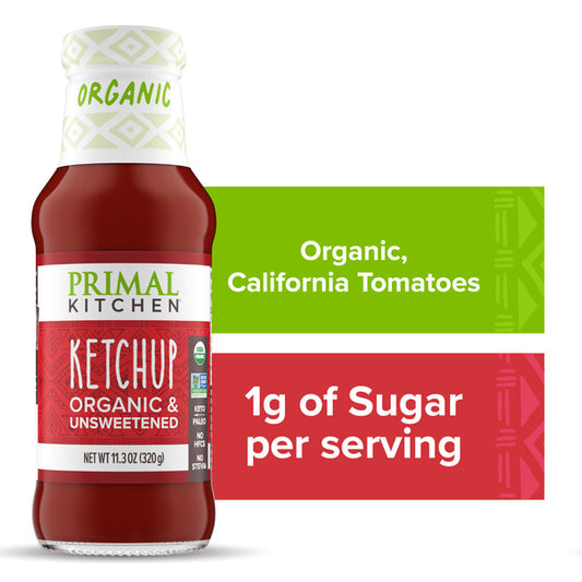 Primal Kitchen Organic and Unsweetened Ketchup