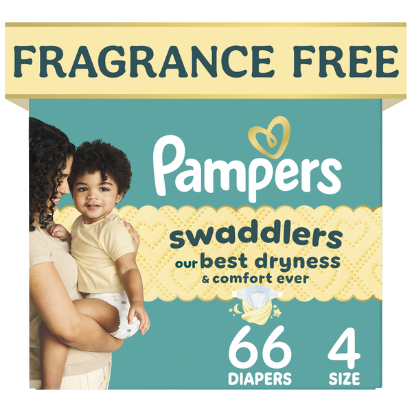 Pampers Swaddlers Diapers, Size S4