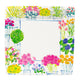 Caspari Flower Market, Square, Salad Plate, 7.5"