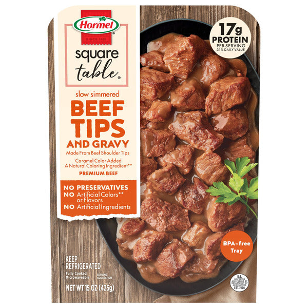 Hormel Square Table® Slow Simmered Beef Tips & Gravy