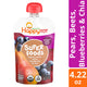 Happy Tot Organics Stage 4 Baby Food Pouch, Gluten Free, Vegan Snack, SuperFoods Fruit & Veggie Puree, Pears, Blueberries, Beets & Chia, 4.22 oz.