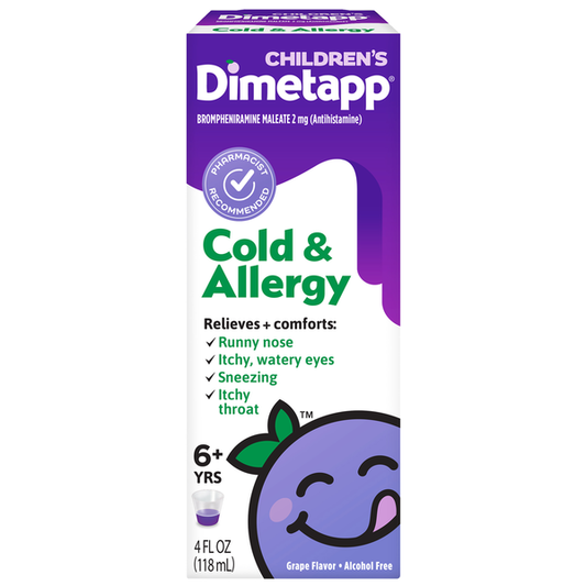 Dimetapp Children's 6+ Yrs Grape Flavor Cold & Allergy