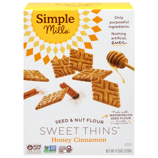 Simple Mills Honey Cinnamon Seed and Nut Flour Sweet Thins