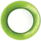 Caspari Linen Moss Green Dinner Plate, 10.5"