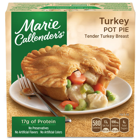 Marie Callender's Turkey Pot Pie Single Serve Frozen Meal