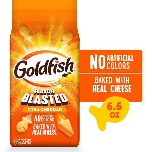 Pepperidge Farm Goldfish Flavor Blasted Xtra Cheddar Baked Snack Crackers
