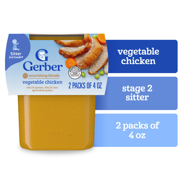 Gerber Vegetable Chicken Nutritious Dinner 2nd Foods