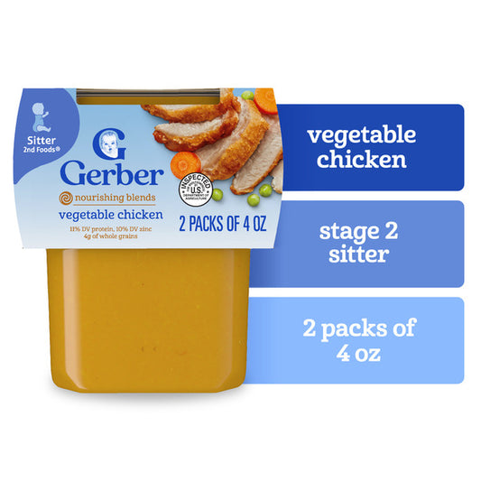 Gerber Vegetable Chicken Nutritious Dinner 2nd Foods