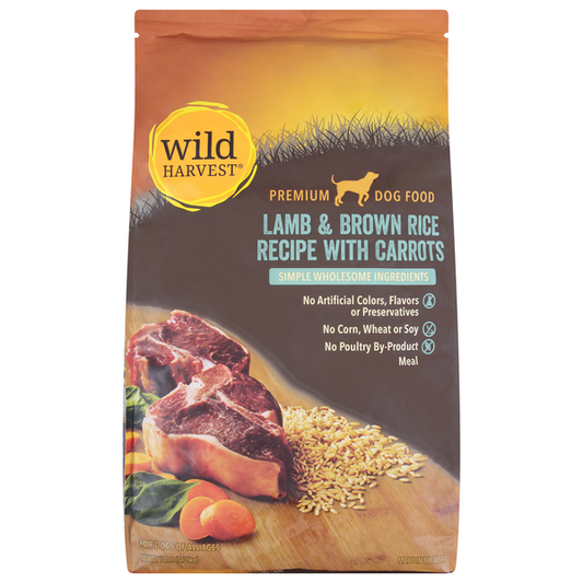 Wild Harvest Premium For Dogs of all Ages Lamb & Brown Rice Recipe with Carrots Dog Food