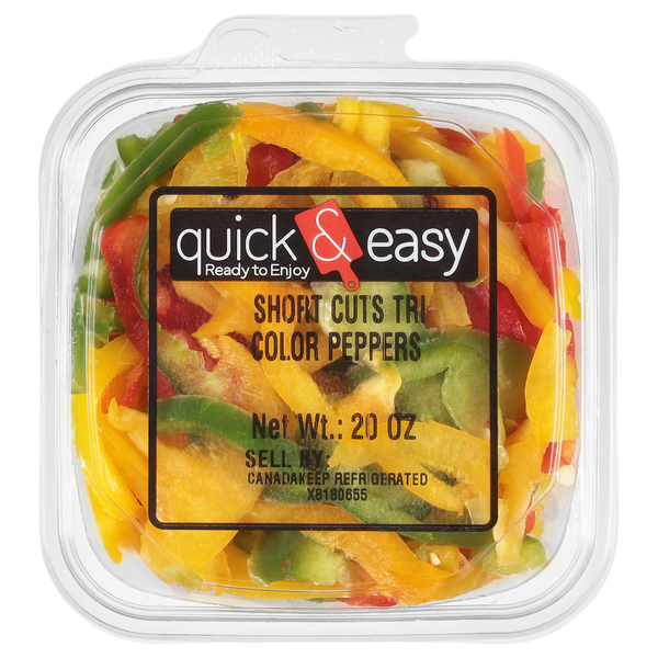 Quick & Easy Short Cuts Tri Color Peppers