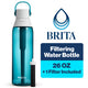 Brita Hard-Sided Plastic Premium Filtering Water Bottle, Sea Glass