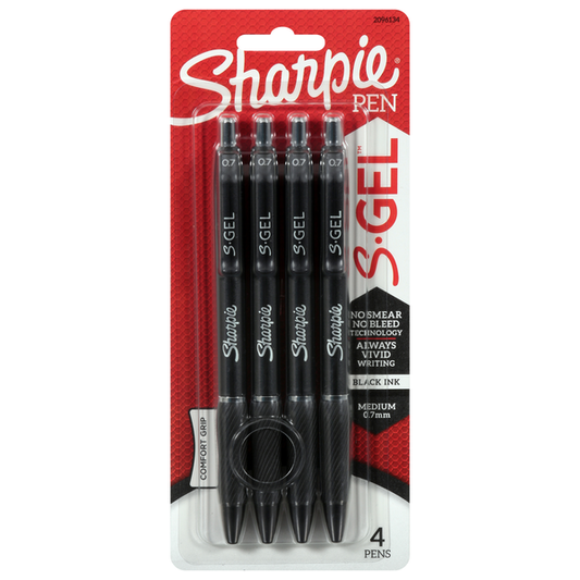 Sharpie Black 0.7mm Medium Pens