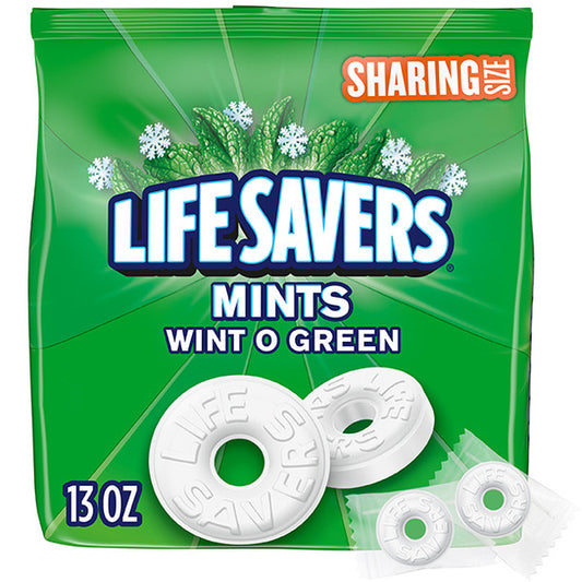 Life Savers Wint O Green Summer Candy Hard Mints Sharing Size