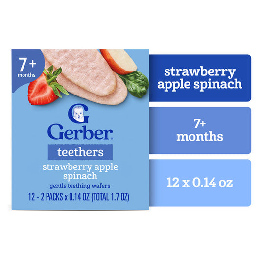 Gerber Teethers Strawberry Apple Spinach