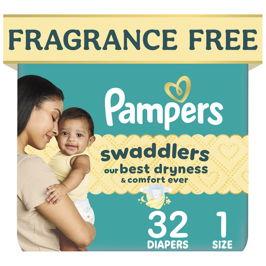 Pampers Swaddlers Diapers, Size 1