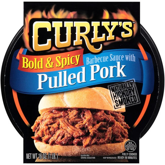 Curly's Bold & Spicy BBQ Sauce with Pulled Pork