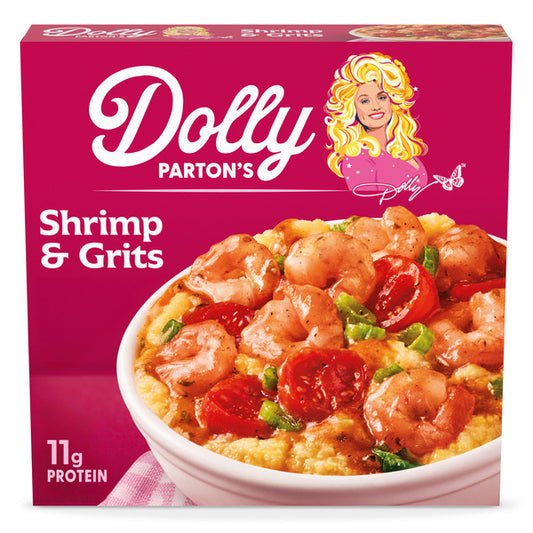 Dolly Parton Shrimp & Grits, Cheese, Tomatoes, Scallions, Sauce