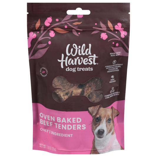 Wild Harvest Dog Treats, Beef Tenders, Oven Baked