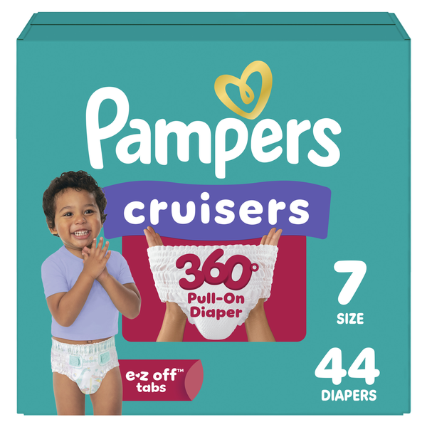 Pampers Diapers - Cruisers 360 degrees - Size 7