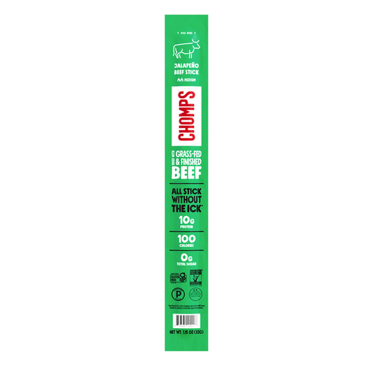 Chomps Grass-Fed Jalapeno Beef, Medium