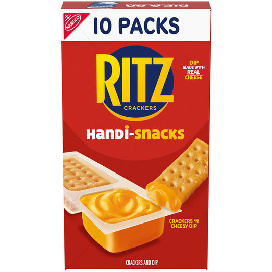 Ritz Handi-Snacks Crackers 'N Cheesy Dip Snack Packs
