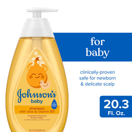 Johnson's Shampoo with Aloe & Vitamin B5, Tear-Free, 20.3 fl. oz