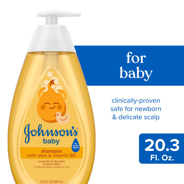 Johnson's Shampoo with Aloe & Vitamin B5, Tear-Free, 20.3 fl. oz