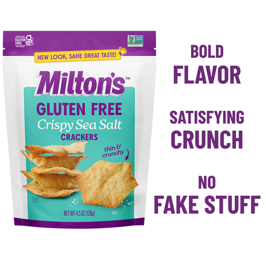 Milton's Gluten Free Crackers, Crispy Sea Salt