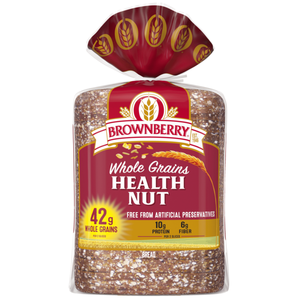 Brownberry Whole Grains, Health Nut, Bread, Multigrain Bread, 24 oz